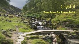  Presentation with heights - Slides consisting of bronte waterfalls haworth england named after the author of wuthering heights background and a tawny brown colored foreground