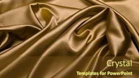  Presentation with abstract wave - PPT layouts enhanced with bronze-brown-nacre-wave-fabric background and a  colored foreground