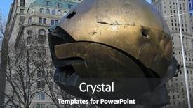  Presentation with world trade center memorial - Presentation theme with bronze globe that was background and a dark gray colored foreground