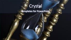  Presentation with stop violence against black women - Beautiful presentation theme featuring bronze hourglass against a black backdrop and a tawny brown colored foreground