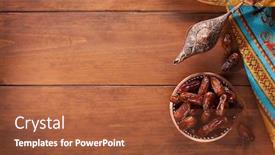  Presentation with aladdin - Theme enhanced with bronze-plate-with-dates background and a red colored foreground