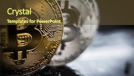  Presentation with gold silver - Cool new slides with bronze silver and gold bitcoin backdrop and a tawny brown colored foreground