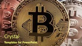  Presentation with gold silver - Amazing presentation having bronze-silver-and-gold-bitcoin backdrop and a tawny brown colored foreground