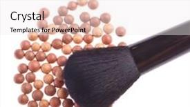  Presentation with pearls - PPT layouts having bronzing pearls isolated on white background background and a sky blue colored foreground