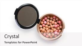  Presentation with pearls - Slide deck with cement - business case property - crane background and a light blue colored foreground