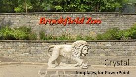  Presentation with society - Presentation design enhanced with brookfield-illinois-september-7-2016 background and a coral colored foreground