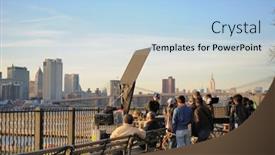  Presentation with new heights - PPT layouts featuring brooklyn-new-york-april-12 background and a light blue colored foreground