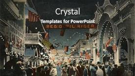  Presentation with coney island - Cool new slide set with brooklyn-new-york-circa-1912 backdrop and a dark gray colored foreground