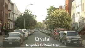  Presentation with brooklyn - Presentation design featuring brooklyn-street background and a gray colored foreground