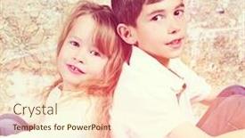  Presentation with sister - Presentation featuring brother and sister together with instagram background and a cream colored foreground