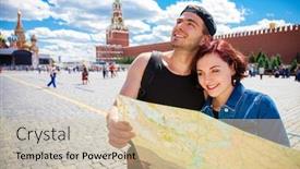  Presentation with sister - PPT layouts with brother-and-sister background and a soft green colored foreground