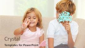  Presentation with birthday sister - Presentation with brother-and-sister background and a lemonade colored foreground