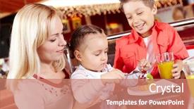  Presentation with cupcake - Beautiful theme featuring  backdrop and a  colored foreground