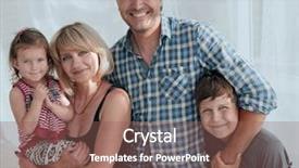  Presentation with sister - PPT theme consisting of brother sister - portrait of a lovely family background and a violet colored foreground