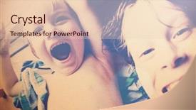  Presentation with selfie - Amazing presentation design having brotherhood - laughing brothers selfie filtered snapshot backdrop and a lemonade colored foreground