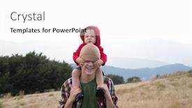  Presentation with childhood - Audience pleasing presentation consisting of brothers-in-autumn-mountains-childhood backdrop and a white colored foreground