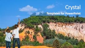  Presentation with nature - PPT theme with brothers of seven and four background and a  colored foreground