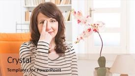  Presentation with eye medicine - Cool new presentation theme with brow point emotional freedom techniques backdrop and a coral colored foreground