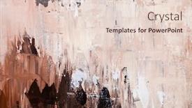  Presentation with wall paint - Slide set featuring brown-and-beige-shades-colored background and a lemonade colored foreground