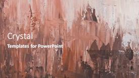  Presentation with wall paint - Cool new slides with brown-and-beige-shades-colored backdrop and a coral colored foreground