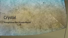  Presentation with water drops in blue tone - Audience pleasing presentation design consisting of brown and blue tone background backdrop and a coral colored foreground