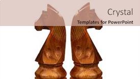  Presentation with knights - Amazing PPT layouts having brown-and-white-knights-back backdrop and a coral colored foreground