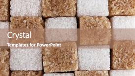  Presentation with brown and white - Beautiful presentation theme featuring brown and white refined sugar backdrop and a coral colored foreground