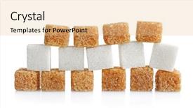  Presentation with sugar cubes - Cool new PPT theme with brown and white sugar cubes backdrop and a lemonade colored foreground