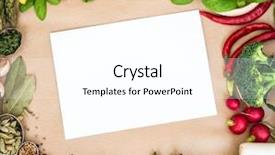  Presentation with fresh fruits vegetables groceries paper - Amazing slides having brown background with white paper backdrop and a white colored foreground