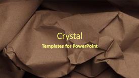  Presentation with old brown paper texture - Slide set consisting of brown-beige-crumpled-package-old background and a tawny brown colored foreground