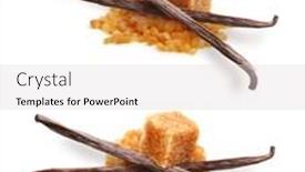  Presentation with sugar cane - Cool new PPT theme with brown-cane-sugar-cube-isolated backdrop and a light gray colored foreground