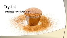  Presentation with sugar cane - Amazing presentation design having brown cane sugar in metal backdrop and a white colored foreground