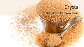  Presentation with sugar cane - Colorful presentation enhanced with brown cane sugar in metal backdrop and a coral colored foreground