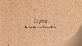  Presentation with cardboard - Slide set consisting of brown-cardboard-carton-material-texture background and a coral colored foreground