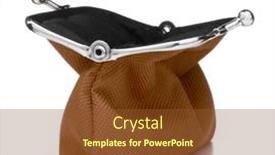  Presentation with cash - Presentation having brown-cash-wallet-isolated-over background and a tawny brown colored foreground