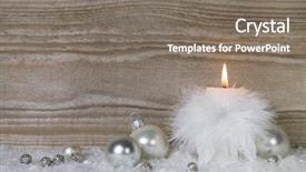  Presentation with silver christmas - Audience pleasing presentation consisting of brown christmas background with one backdrop and a gray colored foreground