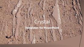  Presentation with cliff - Audience pleasing PPT layouts consisting of brown-clay-cliff-texture-sedimentary backdrop and a coral colored foreground