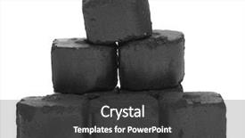  Presentation with coal - Beautiful PPT layouts featuring brown coal isolated backdrop and a dark gray colored foreground