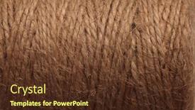  Presentation with rope - Slides featuring brown-coil-of-rope-background and a tawny brown colored foreground