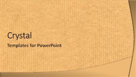  Presentation with cardboard - Slides with brown corrugate cardboard background background and a yellow colored foreground