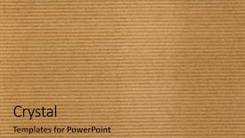  Presentation with corrugated cardboard - Presentation theme enhanced with brown corrugated cardboard texture useful background and a coral colored foreground