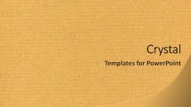  Presentation with corrugated cardboard - Slides having brown corrugated cardboard texture useful background and a yellow colored foreground