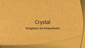  Presentation with corrugated cardboard - Amazing theme having brown corrugated cardboard texture useful backdrop and a  colored foreground