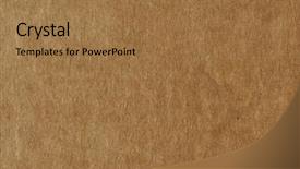  Presentation with corrugated cardboard - Slides featuring brown corrugated cardboard texture useful background and a  colored foreground