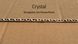  Presentation with corrugated cardboard - Beautiful PPT layouts featuring brown corrugated cardboard texture useful backdrop and a coral colored foreground