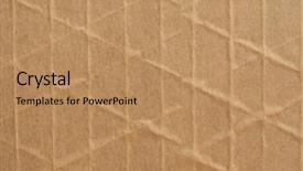  Presentation with corrugated cardboard - Colorful PPT theme enhanced with brown corrugated cardboard texture useful backdrop and a  colored foreground