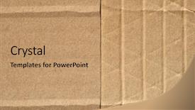  Presentation with corrugated cardboard - Audience pleasing presentation consisting of brown corrugated cardboard texture useful backdrop and a  colored foreground