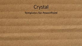  Presentation with corrugated cardboard - Cool new slides with brown corrugated cardboard texture useful backdrop and a coral colored foreground