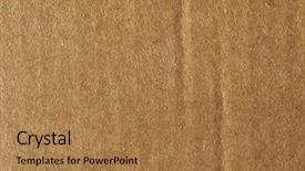  Presentation with corrugated cardboard - Cool new presentation theme with brown corrugated cardboard texture useful backdrop and a coral colored foreground