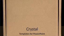  Presentation with corrugated cardboard - Amazing presentation theme having brown corrugated cardboard texture useful backdrop and a coral colored foreground